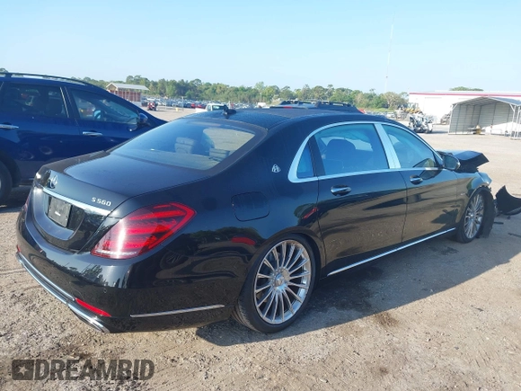 2018 Mercedes-Benz S 560 Maybach with VIN WDDUX8GB8JA350500, listed as a IAAI auction lot 41935111 with 92,181 mi miles and . Bid and sale history available at DreamBid. Image 4.