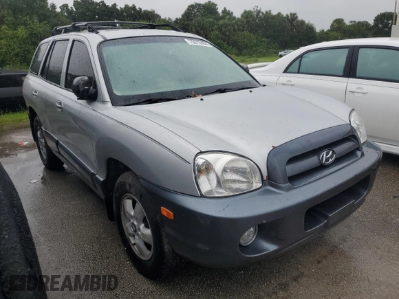 2005 Hyundai Santa Fe GLS with VIN KM8SC13E35U005623, listed as a Copart auction lot 75019464 with 0 mi miles and Salvage Title. Bid and sale history available at carsss.com. Image 4.