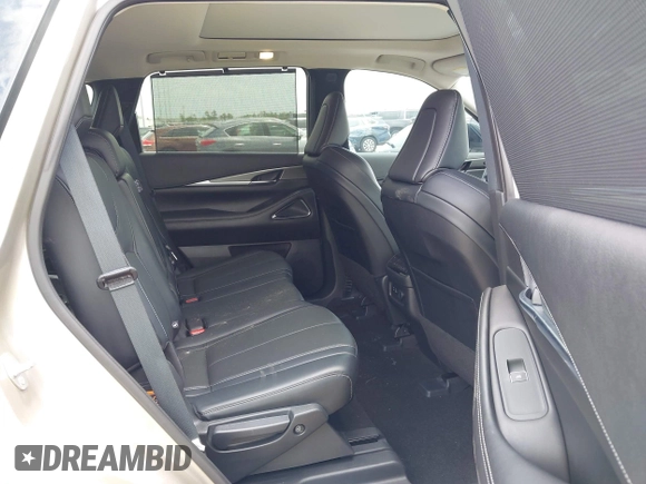 2023 Infiniti QX60 Luxe with VIN 5N1DL1FR8PC354793, listed as a IAAI auction lot 42272819 with 24,569 mi miles and . Bid and sale history available at DreamBid. Image 8.