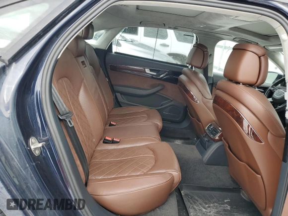 2014 Audi A8 3.0T with VIN WAURGAFD9EN002114, listed as a Copart auction lot 45370105 with 93,753 mi miles and Salvage title. Bid and sale history available at DreamBid. Image 10.