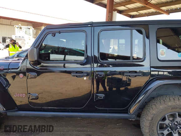 2019 Jeep Wrangler Unlimited Rubicon with VIN 1C4HJXFN5KW522991, listed as a IAAI auction lot 42609616 with 111,844 mi miles and . Bid and sale history available at DreamBid. Image 15.