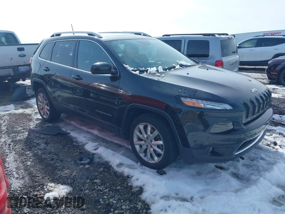 2016 Jeep Cherokee Limited with VIN 1C4PJLDS3GW374084, listed as a IAAI auction lot 41646098 with 112,510 mi miles. Bid and sale history available at carsss.com. Image 1.