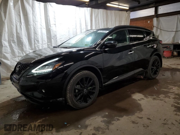2023 Nissan Murano SV с VIN 5N1AZ2BS4PC123535, выставлен на аукционе Copart как лот 57043745 с пробегом 50 067 миль миль и Списание • Salvage title. История ставок и продаж доступна на DreamBid. Изображение 1.