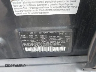 2012 Subaru Outback 2.5i с VIN 4S4BRBAC5C3259102, выставлен на аукционе IAAI как лот 42260042 с пробегом 134 849 миль миль и . История ставок и продаж доступна на DreamBid. Изображение 7.
