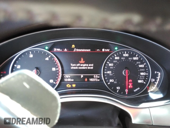 2015 Audi A6 3.0L TDI Prestige with VIN WAUHMAFC1FN012150, listed as a Copart auction lot 58028474 with 162,372 mi miles and Salvage Title. Bid and sale history available at carsss.com. Image 9.