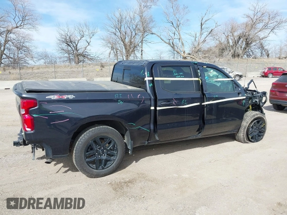 2024 Chevrolet Silverado 1500 RST with VIN 1GCUDEED2RZ103749, listed as a IAAI auction lot 41734937 with 23,013 mi miles. Bid and sale history available at carsss.com. Image 13.