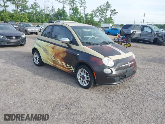 2012 FIAT 500 Pop z VIN 3C3CFFAR7CT114598, wystawiony jako IAAI lot #42374382 z przebiegiem 91 585 mil mil oraz . Historia ofert i sprzedaży dostępna na DreamBid. Obrazek 1.