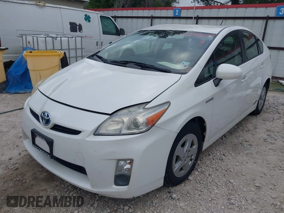 2010 Toyota Prius II with VIN JTDKN3DU1A0239874, listed as a IAAI auction lot 41938659 with Not Provided miles. Bid and sale history available at carsss.com. Image 6.