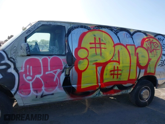 2002 Ford Econoline Cargo with VIN 1FTNE24L42HB67506, listed as a IAAI auction lot 42056517 with 197,394 mi miles and . Bid and sale history available at DreamBid. Image 14.