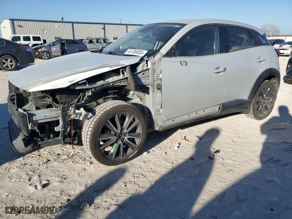 2018 Mazda CX-3 Touring with VIN JM1DKDC77J0329677, listed as a Copart auction lot 46796955 with 208,609 mi miles and Salvage Title. Bid and sale history available at carsss.com. Image 1.