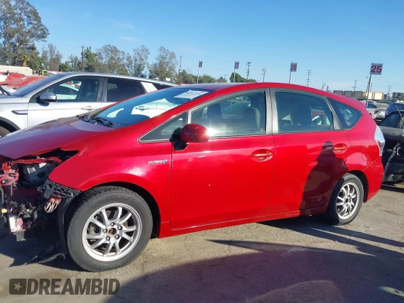 2013 Toyota Prius Two with VIN JTDZN3EU9D3201308, listed as a IAAI auction lot 41645132 with 47,908 mi miles. Bid and sale history available at carsss.com. Image 15.
