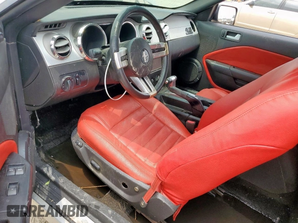 2006 Ford Mustang GT Deluxe with VIN 1ZVFT85H265102410, listed as a Copart auction lot 57847545 with 178,534 mi miles and Salvage title. Bid and sale history available at DreamBid. Image 8.