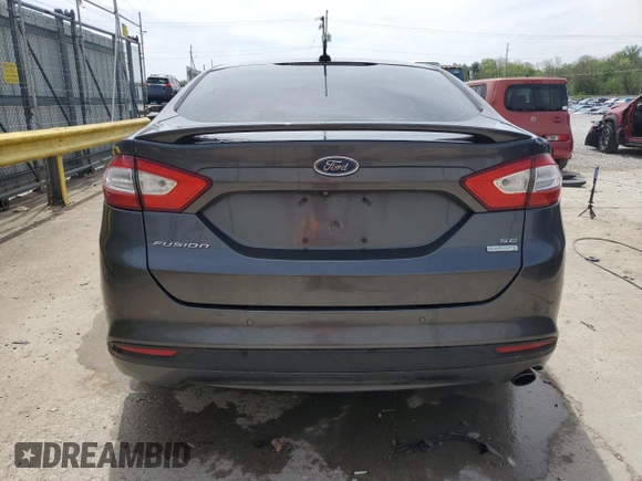 2016 Ford Fusion SE with VIN 3FA6P0HDXGR256837, listed as a Copart auction lot 53951705 with 158,458 mi miles and Salvage Title. Bid and sale history available at DreamBid. Image 6.