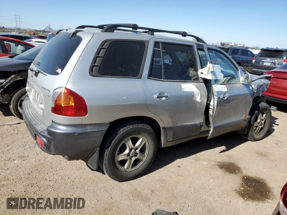 2002 Hyundai Santa Fe GLS with VIN KM8SC13D12U328796, listed as a Copart auction lot 81203544 with Not Provided miles and Salvage Title. Bid and sale history available at carsss.com. Image 3.