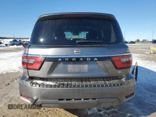 2021 Nissan Armada SL with VIN JN8AY2BA5M9372860, listed as a Copart auction lot 87930925 with 78,778 mi miles and Salvage Title. Bid and sale history available at carsss.com. Image 6.