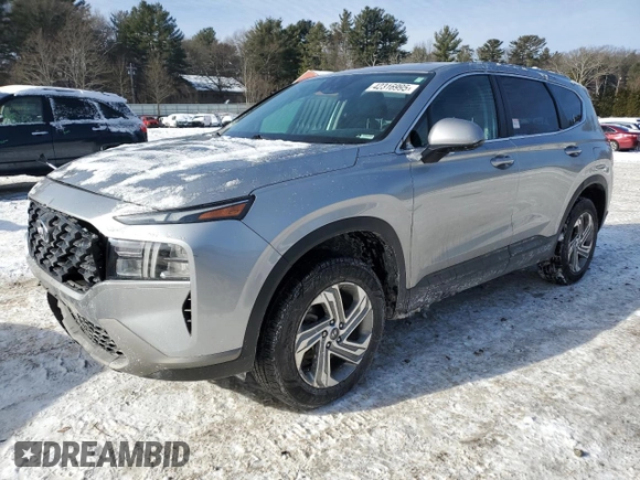2021 Hyundai Santa Fe SE with VIN 5NMS1DAJ8MH349689, listed as a Copart auction lot 42316995 with 184,253 mi miles and Salvage Title. Bid and sale history available at carsss.com. Image 1.