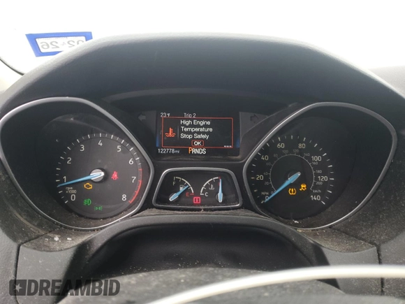 2016 Ford Focus SE with VIN 1FADP3KE6GL404829, listed as a Copart auction lot 45567545 with 122,778 mi miles and Salvage Title. Bid and sale history available at carsss.com. Image 9.