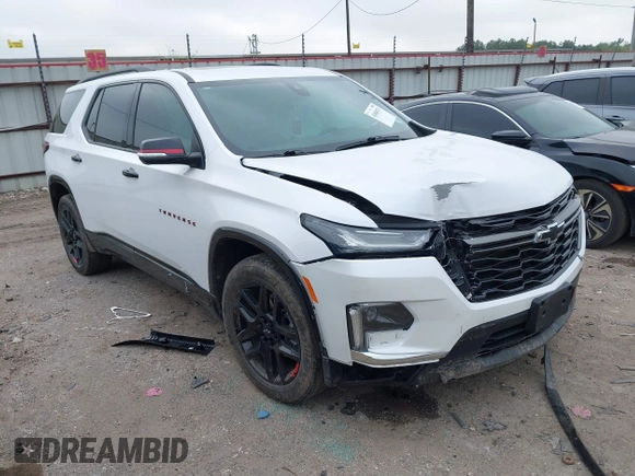 2023 Chevrolet Traverse Premier with VIN 1GNERKKW6PJ104495, listed as a IAAI auction lot 41868123 with 56,049 mi miles and . Bid and sale history available at DreamBid. Image 1.