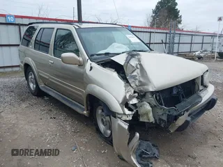 2000 Infiniti QX4 with VIN JNRAR07Y8YW085006, listed as a IAAI auction lot 41636157 with 189,510 mi miles and . Bid and sale history available at DreamBid. Image 1.