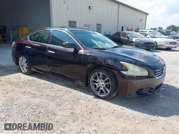 2013 Nissan Maxima SV with VIN 1N4AA5AP4DC825754, listed as a IAAI auction lot 42646672 with 145,480 mi miles and . Bid and sale history available at DreamBid. Image 1.