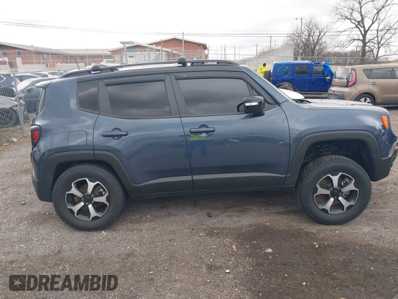 2022 Jeep Renegade Trailhawk with VIN ZACNJDC19NPN61911, listed as a IAAI auction lot 41181227 with 25,614 mi miles and . Bid and sale history available at DreamBid. Image 14.