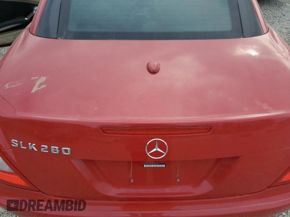 2008 Mercedes-Benz SLK-Class 3.0L with VIN WDBWK54F68F187946, listed as a Copart auction lot 43484745 with 104,011 mi miles and Salvage Title. Bid and sale history available at carsss.com. Image 10.