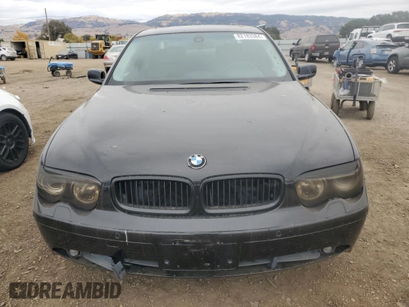 2003 BMW 7 Series 745i with VIN WBAGL63463DP64498, listed as a Copart auction lot 82183384 with 120,003 mi miles and Clean title. Bid and sale history available at DreamBid. Image 5.