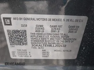 2020 GMC Terrain SLE z VIN 3GKALTEV8LL202632, wystawiony jako IAAI lot #42008965 z przebiegiem 113 744 mil mil oraz . Historia ofert i sprzedaży dostępna na DreamBid. Obrazek 9.