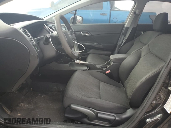 2015 Honda Civic Sedan SE with VIN 19XFB2F77FE019178, listed as a Copart auction lot 54884575 with 183,129 mi miles and Clean Title. Bid and sale history available at carsss.com. Image 7.
