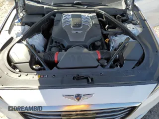 2018 Genesis G80 5.0L Ultimate with VIN KMHGN4JFXJU228703, listed as a Copart auction lot 49470565 with 95,585 mi miles and Salvage Title. Bid and sale history available at carsss.com. Image 11.