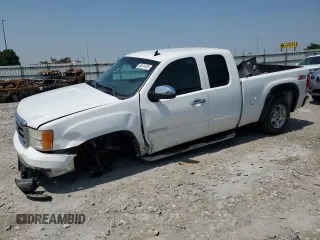 2012 GMC Sierra 1500 SLE with VIN 1GTR2VE77CZ319271, listed as a Copart auction lot 59474585 with 216,302 mi miles and Salvage title. Bid and sale history available at DreamBid. Image 1.