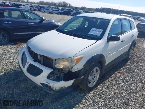 2007 Pontiac Vibe with VIN 5Y2SL65817Z434077, listed as a IAAI auction lot 41381180 with 109,173 mi miles. Bid and sale history available at carsss.com. Image 6.