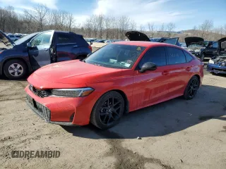 2025 Honda Civic Sport with VIN 2HGFE2F56SH510377, listed as a Copart auction lot 46711755 with 6,446 mi miles and Salvage Title. Bid and sale history available at carsss.com. Image 1.