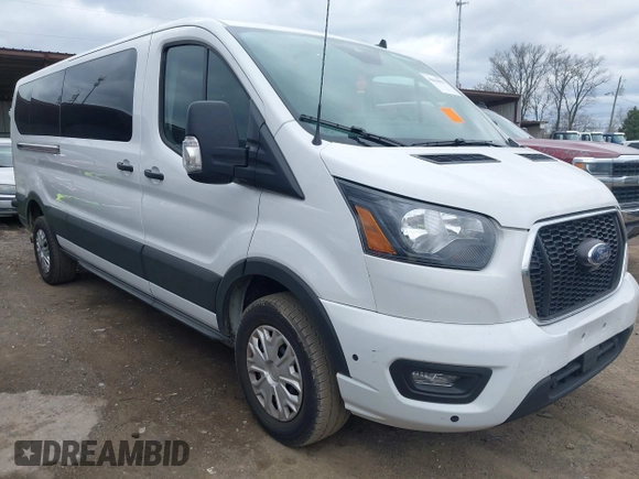 2024 Ford Transit Passenger XL with VIN 1FBAX2YG6RKA21325, listed as a IAAI auction lot 42030901 with 22,993 mi miles. Bid and sale history available at carsss.com. Image 1.
