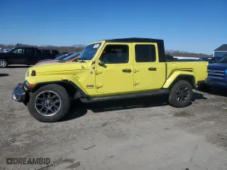 2023 Jeep Gladiator Overland with VIN 1C6HJTFG9PL547578, listed as a Copart auction lot 47018785 with 36,010 mi miles and Salvage Title. Bid and sale history available at carsss.com. Image 1.