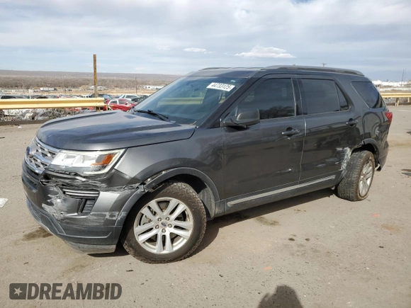 2018 Ford Explorer XLT with VIN 1FM5K8D81JGB31179, listed as a Copart auction lot 44733125 with 123,541 mi miles and Salvage Title. Bid and sale history available at carsss.com. Image 1.