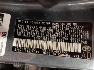 2018 Toyota Corolla L z VIN 2T1BURHE9JC098891, wystawiony jako IAAI lot #41656628 z przebiegiem 51 920 mil mil oraz . Historia ofert i sprzedaży dostępna na DreamBid. Obrazek 9.