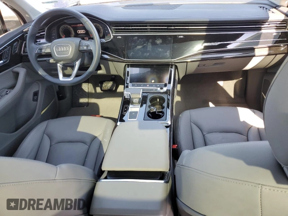 2023 Audi Q7 Premium Plus with VIN WA1LCBF71PD030402, listed as a Copart auction lot 46232265 with 24,295 mi miles and Salvage title. Bid and sale history available at DreamBid. Image 8.