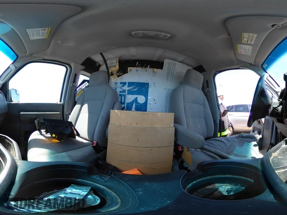 2013 Ford Econoline Cargo Commercial with VIN 1FTNE1EW1DDA62354, listed as a IAAI auction lot 41988842 with 118,614 mi miles and . Bid and sale history available at carsss.com. Image 19.