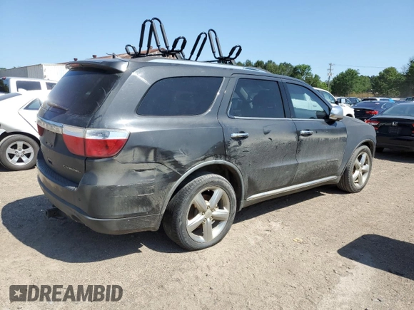2011 Dodge Durango Citadel with VIN 1D4RD5GGXBC680375, listed as a Copart auction lot 54946715 with Not provided miles and Salvage title. Bid and sale history available at DreamBid. Image 3.