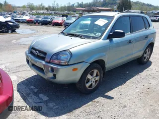 2007 Hyundai Tucson GLS with VIN KM8JM12B27U648659, listed as a IAAI auction lot 41975422 with 248,625 mi miles. Bid and sale history available at carsss.com. Image 2.