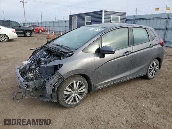 2015 Honda Fit EX-L with VIN 3HGGK5H80FM727081, listed as a Copart auction lot 44983845 with 57,556 mi miles and Clean Title. Bid and sale history available at DreamBid. Image 1.