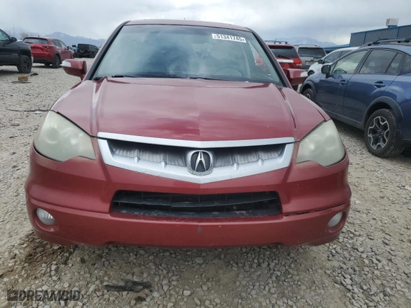 2008 Acura RDX with VIN 5J8TB18288A012231, listed as a Copart auction lot 51341745 with 0 mi miles and Clean Title. Bid and sale history available at carsss.com. Image 5.