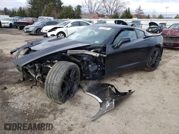 2019 Chevrolet Corvette 1LT with VIN 1G1YB2D77K5117427, listed as a Copart auction lot 72238952 with 11,692 mi miles. Bid and sale history available at carsss.com. Image 1.