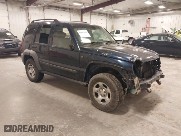 2007 Jeep Liberty Sport with VIN 1J4GL48K67W512690, listed as a IAAI auction lot 41842121 with 199,540 mi miles. Bid and sale history available at carsss.com. Image 1.