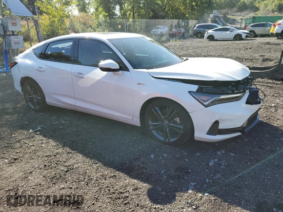 2024 Acura Integra w/A-Spec Technology Package with VIN 19UDE4H69RA011414, listed as a Copart auction lot 71008964 with 2,732 mi miles and Salvage Title. Bid and sale history available at carsss.com. Image 4.