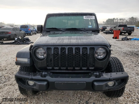 2021 Jeep Gladiator Sport S with VIN 1C6JJTAG7ML590031, listed as a Copart auction lot 43600245 with 56,955 mi miles and Salvage Title. Bid and sale history available at carsss.com. Image 5.