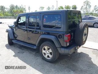 2020 Jeep Wrangler Unlimited Sport S z VIN 1C4HJXDN1LW223664, wystawiony jako IAAI lot #41886832 z przebiegiem 77 019 mil mil oraz . Historia ofert i sprzedaży dostępna na DreamBid. Obrazek 3.