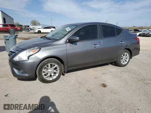 2016 Nissan Versa S Plus with VIN 3N1CN7AP1GL822969, listed as a Copart auction lot 58520635 with 86,889 mi miles and Salvage title. Bid and sale history available at DreamBid. Image 1.