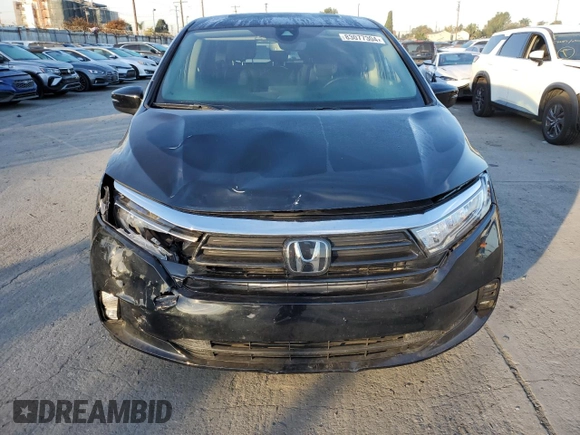 2023 Honda Odyssey EX-L with VIN 5FNRL6H66PB060032, listed as a Copart auction lot 83077304 with 15,169 mi miles and Salvage Title. Bid and sale history available at carsss.com. Image 5.